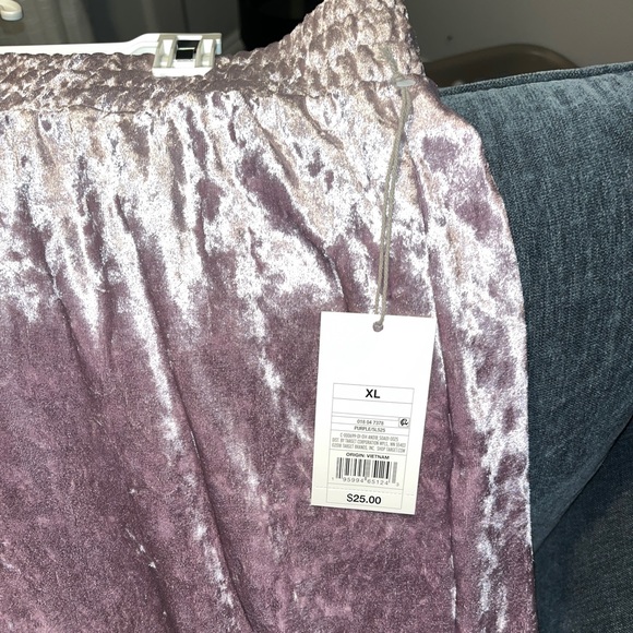 A New Day Purple Velour Pants NWT - Picture 6 of 6